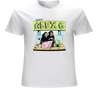 Unisex T-Shirt Sandy Alex G Dead Fit Casual Graphic Short Sleeve Tops White L