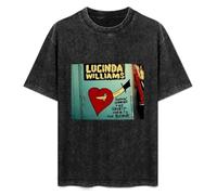 Unisex T-Shirt Vintage Lucinda Williams Down Where The Spirit Meets The Bone 100% Cotton Round Neck Black 3XL