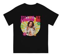 Unisex Tee Umbrella Academy Men T-Shirts Laughs Follow Me Print Tee Black S