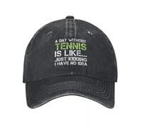 Unisex Un Giorno Senza Tennis è Come Stampato Berretto da Baseball Regolabile Trucker papà Cappello da Baseball Snapback cap