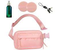 Unisex Waist Pack, Travel Running Pack, Reflective Waist Bag, Running Accessories, Compact Workout Pack, Fitness Fanny Pack, Versatile Waist Pouch, Zippered Running Bag, Breathable Waist Back, rosa,