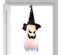 Unisex Witch Hats - Halloween Costume Accessory, LED Black Ghostface Hats For Men, Halloween Party Porch, Masquerade, Role Play