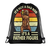 Unisex Zaino Coulisse It's Not A Dad Bod It's A Father Figure Sacca Zaino Sportivo Fashion Sacca Sportiva per Yoga All'Aperto Spiaggia 36X42Cm