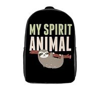 Unisex Zaino Per La Scuola My Animal Sloth Zaino Universita Eleganti Backpack Per Studenti, Escursionismo, Adulti, 42X32X14Cm