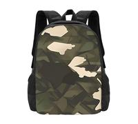 Unisex Zaino Per Le Scuole Large Camouflage Print Borse Da Scuola L'Uso Quotidiano Zaino Università Per Studenti, Trekking, Idea Regalo, 42X32X14Cm