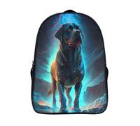 Unisex zaino per studenti luce stellare tracolla regolabile scuola satchel 3d stampato 2 scomparto cane divino alta capacità zainetto sport-16，per adolescenti adulti campeggio escursionismo