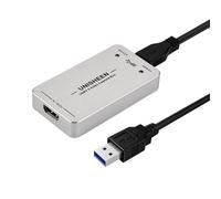 Unisheen adattatore USB 3.0 per acquisizione video HDMI, trasmissione live stream e registrazione, da HDMI a USB 3.0 Dongle HD 1080P Live Streaming Video Game Grabber Converter