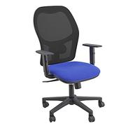 Unisit Sedia operativa Hubble HUHUVE, 3 blocchi, braccioli regolabili, tessuto Eco, blu