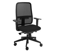 Unisit, Poltrona semidirezionale Blaze BLYTN, con braccioli regolabili, nero - nero BLYTN/BR1/SN