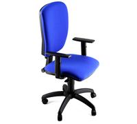 Unisit - CSA-BRF-EB - Seduta operativa Cluster CSA - con braccioli regolabili - blu - Unisit - 74213 - Conf. da 1 Pz. - CSA-BRF-EB