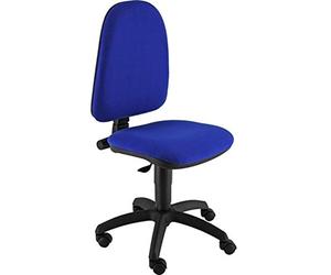 Unisit, Jus Seduta da Ufficio con Schienale Imbottito, Rivestimento Blu