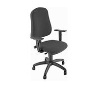 UNISIT SICP BRF Ergonomic Office Chair with Armrests And Adjustable Backrest, Depth And Height, Padded Back And Seat (Black)