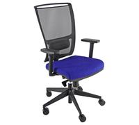 Unisit - ZOEA-BR-LB - Poltrona semidirezionale Zoe ZOEA - con braccioli regolabili - blu-nero - Unisit - 76655 - Conf. da 1 Pz. - ZOEA-BR-LB