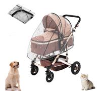 Unisize Pet Passeggino Parapioggia - Pieghevole Protezione Trasparente per Neve, Pioggia Vento - Adatto per vari modelli di passeggini per animali domestici
