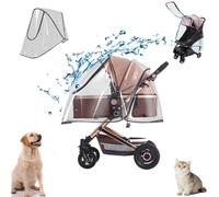 Unisize Pet Passeggino Parapioggia - Pieghevole Protezione Trasparente per Neve, Vento & Pioggia, Adatto per Vari Modelli di Passeggino