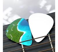 Un'isola nell'oceano Set di plettri per chitarra a fantasia - (sottile/medio/spesso), ampiamente compatibile con tutti i tipi di strumenti a corda,