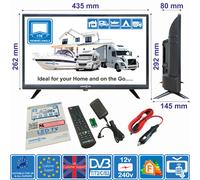 Unispectra® 19" TV HD 12V / 240V Camper Caravana Barca Camion Furgone Freeview
