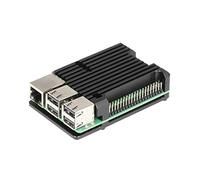Unistorm - Custodia in alluminio per Raspberry Pi 3, modello B+, colore: Nero