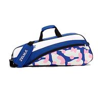 UNISTRENGH 3 Borsa Racchetta Da Tennis con Tracolla Regolabile E Rimovibile, Borsa Racchetta Impermeabile, Leggera E Spaziosa per Tennis E Badminton (Blu)