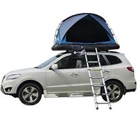 Unistrengh Tenda Sopra Tetto Auto 2-3 Posti, Tenda Auto Campeggio Veloce con Bolsa de zapatos, Kit de reparación, Telescópico Escalera, Impermeabile, Portatile (blu)