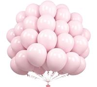 Unisun Palloncini Rosa Pastello, 50 Pezzi 12 Pollici Palloncino Rosa Chiaro | con Nastro 10m, Lattice Ispessito, per Baby Shower Bambine,Rivelazione Genere, Decorazioni Feste Compleanno, Spose, Matrimoni