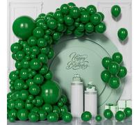 Unisun Palloncini Verdi, 130 Pezzi Palloncini Verde Scuro Kit Arco Ghirlanda, 5/10/12/18 Palloncino per Ragazzi Compleanno Matrimonio Festa Natale Giungla Tropicale Safari Tema
