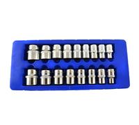 Unità 1/2" prese metriche basse MM esagonali singole 6 lati 10 mm - 30 mm 17 pz