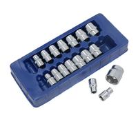 Unità 1/2" prese metriche poco profonde MM esagonali singole 6 lati 10 mm - 3...