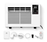 unità AC Portatile 1876 BTU, refrigeratore Silenzioso per Tende con deumidificatore e Telecomando, conditore d'Aria da Campeggio a Bassa energia per Caravan, Camper, Piccoli spazi Esterni, Timer 24H