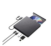 Unità Blu-ray esterna 5 in 1, unità ottiche RW portatili, lettore DVD CD, masterizzatore, for laptop PC Windows 11/10 Mac
