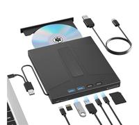 Unità Blu-ray esterna 7 in 1, supporta dischi da 100 GB, masterizzatore Blu-ray/DVD USB 3.0, lettura e scrittura di CD DVD for Windows, MacOS Linux