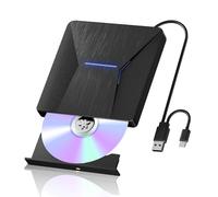 Unità Blu-ray esterne per laptop, lettore Blueray/DVD esterno per PC, masterizzatore Bluray USB 3.0 e tipo C, lettore CD DVD Blu Ray, compatibile con Windows XP/7/8/10, laptop, desktop, MacOS