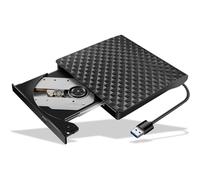 Unità CD/DVD ad alta velocità ottimizzata, lettore/masterizzatore esterno portatile plug and play per laptop, desktop, PC, Windows, Linux, Mac OS