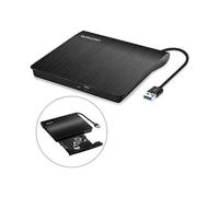 UnitÃ CD/DVD esterna - AUDBURN - USB 30 - Masterizzatore DVD - Registratore portatile - Nero