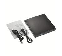Unità CD DVD Esterna, CD-RW Sottile USB 2.0 Proteggibile, Lettore Masterizzatore DVD-ROM For Laptop E PC Desktop Salvaspazio