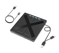 Unità CD/DVD esterna con 4 porte USB, slot for schede TF/SD, lettore, masterizzatore, e scrittore di dischi portatile for PC laptop