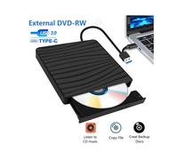Unità CD/DVD Esterna per Laptop, Lettore CD/DVD USB A/C 3.0, Masterizzatore +/-RW Portatile, Lettore CD ROM, Duplicatore di Dischi
