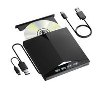 Unità CD/DVD esterna portatile 7 in 1 USB 3.0 Lettore CD/ROM Masterizzatore e scrittore con 4 porte slot for schede TF/SD