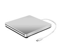 Unità CD/DVD Esterna USB Tipo C Lettori Di Film CD Portatili Senza Unità(Silver)