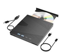 Unità CD/DVD esterna USB3.0 e Type-C con 4 porte USB slot for schede TF/SD, lettore, scrittore masterizzatore for laptop