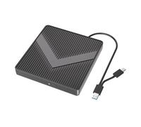 Unità CD DVD Esterna USB3.0 USB-C Portatile CD DVD ROM +/-RW Unità Disco Ottico Lettore Lettore Scrittore Masterizzatore Facile Da Usare