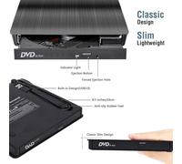 Unità CD/DVD esterna versatile, portabilità USB 3.0 e Type C garantiscono una trasmissione dati fluida per le tue esigenze multimediali, il design