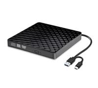 Unità CD/DVD/RW portatile 2 in 1 USB3.0 tipo C ultrasottile, lettore e masterizzatore ottico for computer desktop laptop