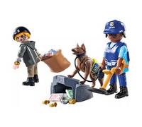 Playmobil action heroes 71731 unità cinofila e ladro - 4+ anni