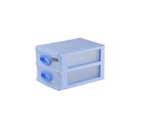 Unità di archiviazione desktop in plastica con cassetti, unità torre di stoccaggio da tavolo da tavolo da tavolo da tavolo da tavolo per le arti stazionarie per garage per la camera da letto （blu）