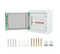 Unità di consumo a 6 vie, interruttore di circuito per unità di consumo, scatola dei fusibili anti-perdite IP65, 63A 30mA RCD 6MCB 6A+6A+16A+16A+32A+32A, interruttore di protezione per esterni annessi