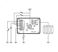 Unità di controllo, tempo di incandescenza MAHLE MHG 55 per XM (Y4) 2.1 1994-2