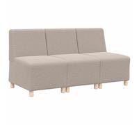 Unità di Divano Modulare Senza Braccioli 3 pcs Grigio chiaro E2
