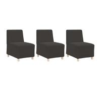 Unità di Divano Modulare Senza Braccioli 3 pcs Grigio scuro3399829IT