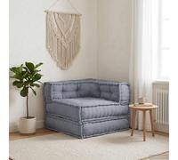 vidaXL Unità di Divano Modulare Tessuto Grigio 70 x 70 x 56 cm